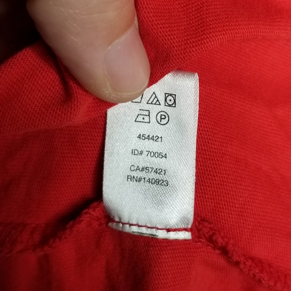 Loft Red Ruffle Flutter Sleeve Tee - Picture 6 of 6